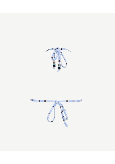 Yargıcı Üçgen Form Bikini Üst 26ykbw1033b 021 Mavi