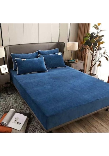 Mavi Süper Sıcak Yumuşak Flanel Yatak Örtüsü 25 Cm Evrensel Yatak Koruyucu Ped Kristal Kadife Çarşaf Anti-akar Ç. K. Alez 56476917 Mavi Süper Sıcak Yumuşak Flanel Yatak Örtüsü 25 Cm Evrensel Yatak Koruyucu Ped Kristal Kadife Çarşaf Anti-akar Ç. K. Alez 56476917