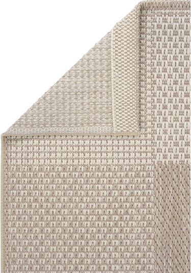 Cool Halı Grande 01 Bej Balkon Kilimi Dama Desen Halı Yolluk İnce Antre Kaymaz Tabanlı Mutfak Kilimi