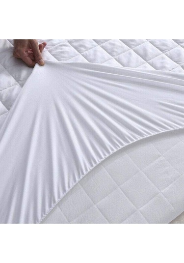 Kapıtonelı Sıvı Gecırmez Yatak Alezı 200 200 Beyaz