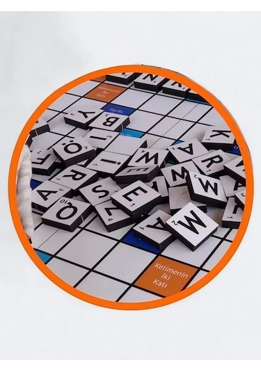 Ahşap Kelime Oyunu Katlanabilir Tabla 37x37 Cm