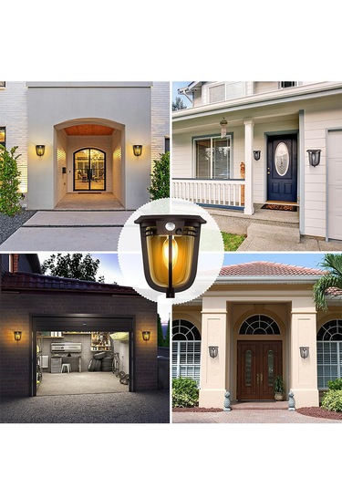 Greentech Güneş Enerjili Hareket Sensörlü, Cob Led Duvar Aplik / GT-SL18