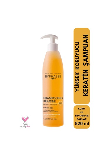 Keratin Şampuan Kuru Saçlar Yüksek Koruyucu 520 Ml