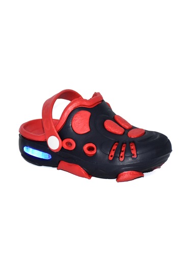 Kız Erkek Cocuk Terlik Plaj Havuz Deniz Sandalet Lacivert-Kırmızı