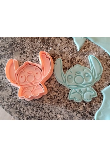 Stitch Kurabiye Kalıbı Ve Damga Seti Çocuklar İçin Şekilli Kalı