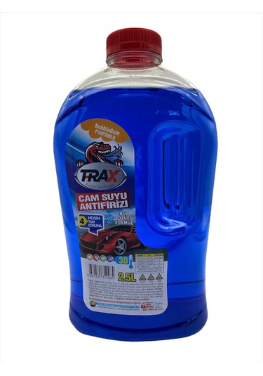Trax Antifirizli Parfümlü 30 Derece Cam Suyu 2.5 Litre