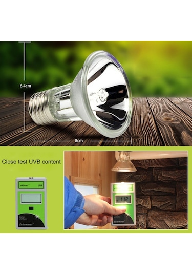 Nomo Sürüngen Büyük Uvb3.0 Basking Isıtma Lambası Kaplumbağa Tankı Güneş Enerjili Isıtma Lambası, Özellikler: 50w