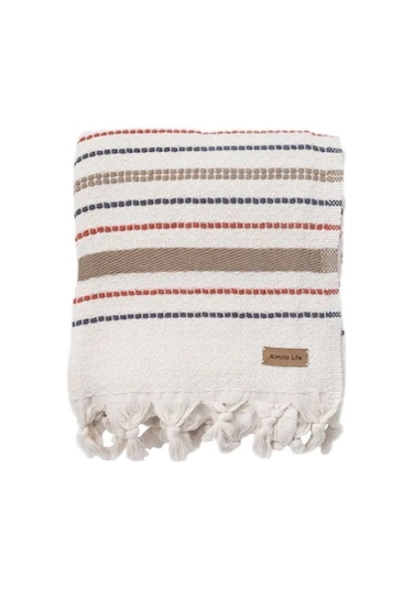 Mary Stripe Pike Ekru Colorful 130x170 Cm