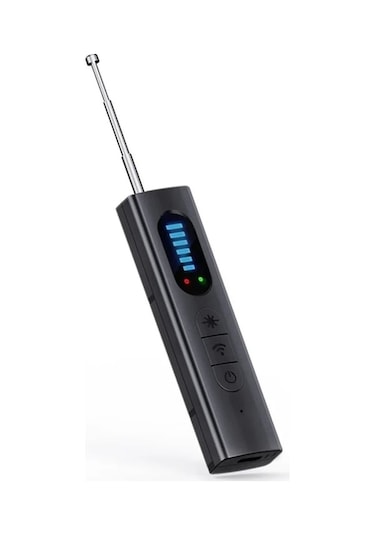 Createtech Gizli Kamera Dedektörü Yeni Model Anti-spy Araba Gps Takip Cihazı Dinleme Siyah Siyah