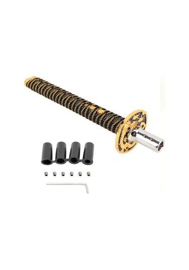 Sones Evrensel Samuray Şekilli Manuel Veya Otomatik Vites Topuzu, Uzunluk: 31,5 Cm Altın