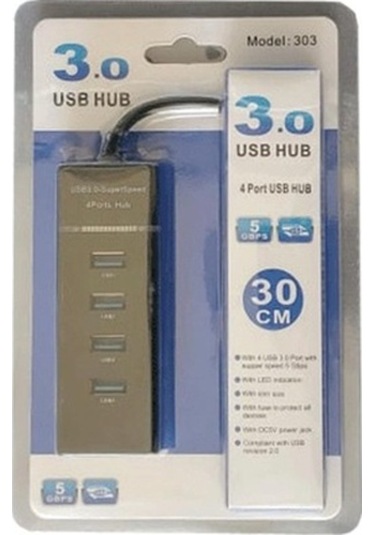 4 Port Usb 3.0 Hub Çoklayıcı Çoğaltıcı Çoklama Switch Splitter Mo (326138989)
