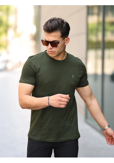 Kozik Standart Fit Bisiklet Yaka Erkek Tişört 5'li Çok Renkli 8975 Çok Renkli