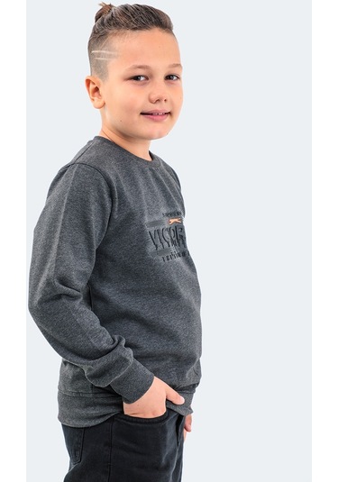 Slazenger DUNA IN Çocuk  Koyu Gri Sweatshirt