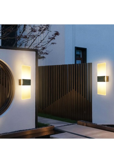 Skycity Led Duvar Lambası 110-265v 4w, Üç Renk Tonu Ayarlanabilir, Su Geçirmez Akrilik, Gümüş Renkli简约 Tasarım Gümüş