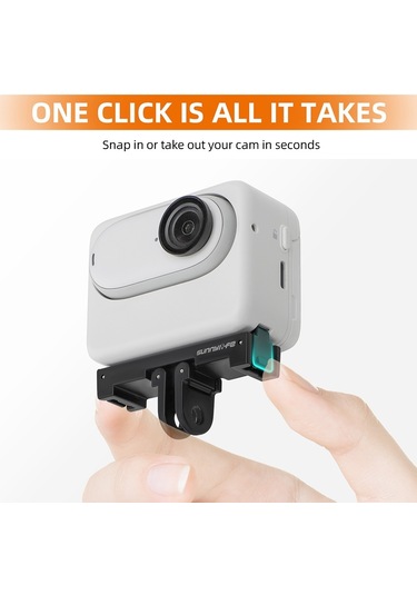 Insta360 İçin Sunnylife Ist-ad692 Go 3 Action Camera Montaj Manyetik Adaptör Bağlantı Taban Siyah