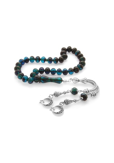 Kararmaz Metal Ayyıldız Püsküllü Tekerlek Kesim Süzme Turkuaz-Siy