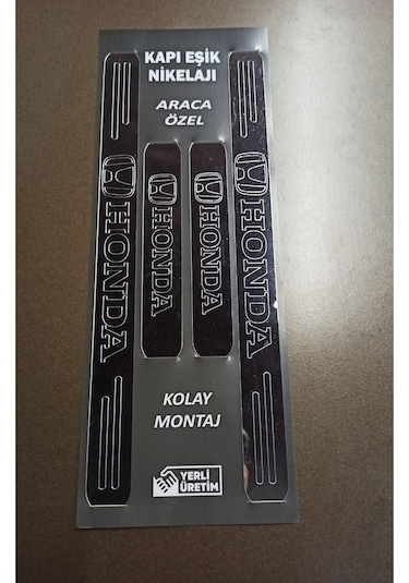 Honda Civic Fc5 Uyumlu Kapı Eşiği 4'lü Set Ön Arka
