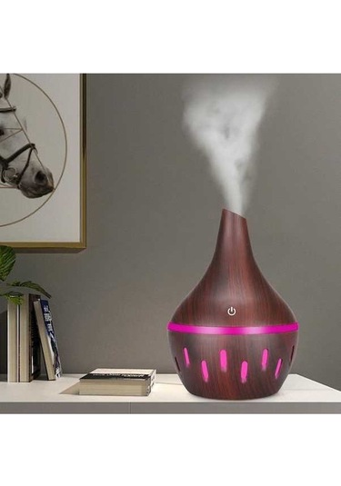 Novahub Gcvizuso 300ml Ultrasonik Aromaterapi Difüzörü - 7 Renk Led, Nemlendirici