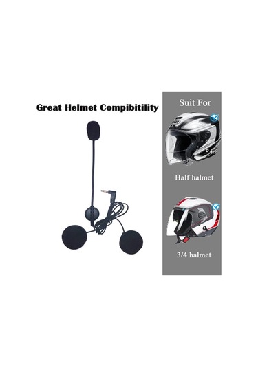 Jack Girişli 3.5mm İntercom Kulaklığı Bt31,bt22,bt35 Uyumlu Motorsiklet Kask Yedek Mikrofon