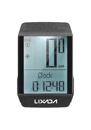 Lıxada Bkv-1800 Entegre Kasa Kablosuz Bisiklet Bilgisayarı Siyah