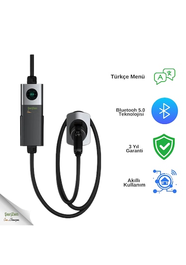 Şarjzen Charge Max 3 22 Kw Taşınabilir Araç Şarj Cihazı