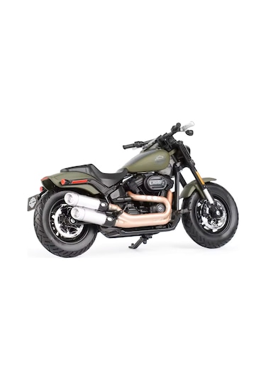 Harley Davidson Dıecast Fat Bob 114 Yeşil 1:18 Model Motosiklet 31360