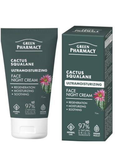 Ultra Nemlendirici Gece Yüz Kremi Kaktüs Ve Squalane 50 Ml