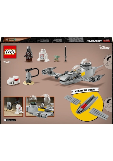 LEGO® Star Wars: The Mandalorian™ Mando ve Grogu’nun N-1 Starfighter™’ı 75410 - 4 Yaş ve Üzeri Yaratıcı Oyuncak Yapım Seti (92 Parça)