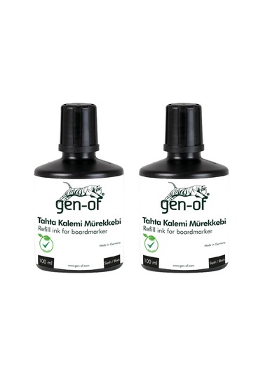 Gen-of Beyaz Tahta Kalemi Mürekkebi 100 Cc Siyah 2 Adet