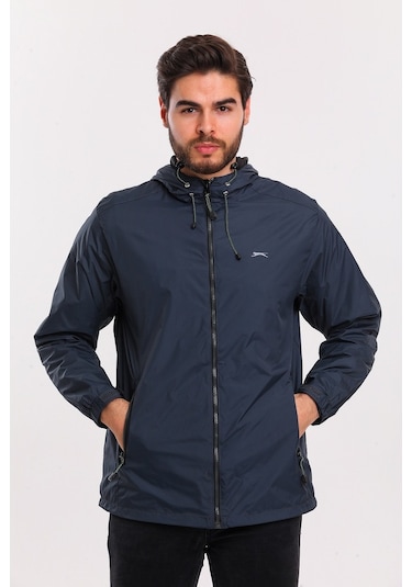 Slazenger OFANS Erkek Yağmurluk Koyu Gri