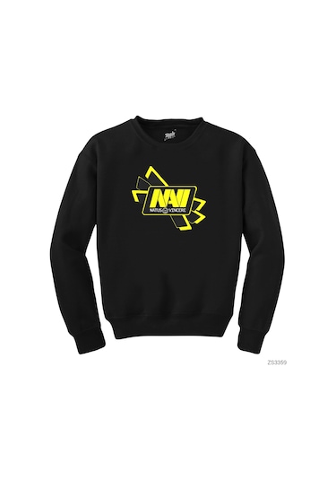Natus Vincere Cross Line Siyah Sweatshirt Siyah