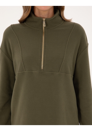 Pierre Cardin Kadın Haki Sweatshirt 50314954-vr027 Haki