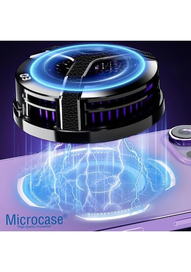 S9 Usb'den Manyetik Sıcaklık Göstergeli Rgb Işıklı Hızlı Soğutma Cep Telefonu Soğutucu Fan