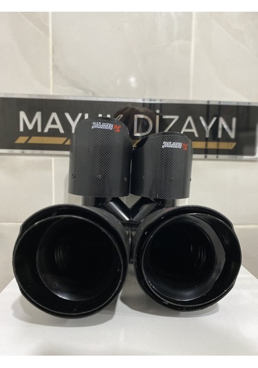 Akrapovic Karbon Egzoz Ucu Çift Çıkış 90mm Sağ --mayukdizayn--