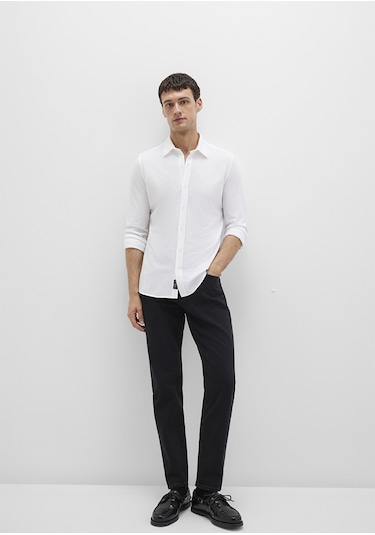 Mavi - Beyaz Gömlek 0210294-620 Beyaz