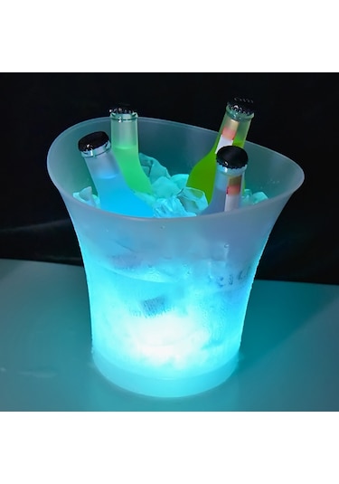 Neoglint 5l Yüksek Kapasiteli Led Işık Lamba Buz Kova Eğrisi Beyaz