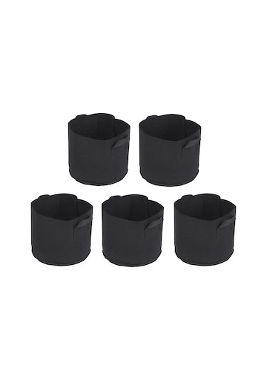 Yifomall 5'li Set Dokunmamış Bahçe Çantası - Farklı Boyutlarda 1-10 Galon Sap Tasarımlı