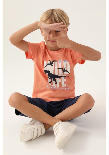 Roly Poly 3365 The Last Erkek Çocuk Kapri Takım Şeftalı