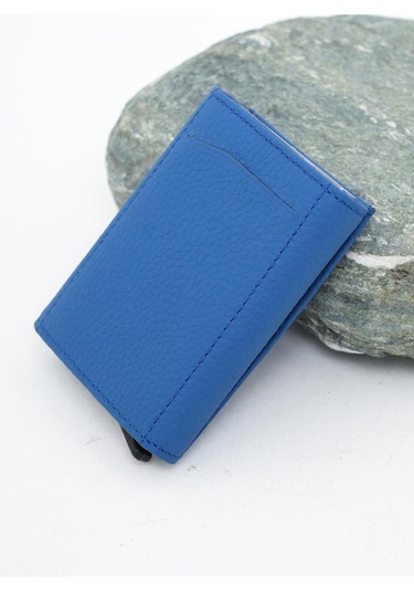 Mekanizmalı Deri Cüzdan Saks Mavi 113570 Saks