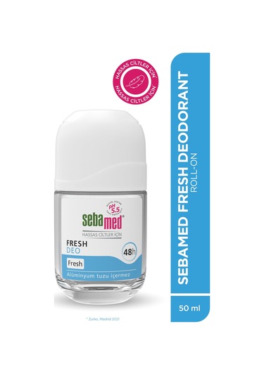 Sebamed Ter Kokusu Önleyici 48 Saat Etkili Hassas Ciltler İçin Roll-On Deodorant Fresh 50 ML