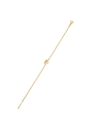 Kalbimin Anahtarı Altın Bileklik Sarı Altın