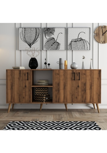 1622 EXXEN AHŞAP AYAKLI MODERN KONSOL