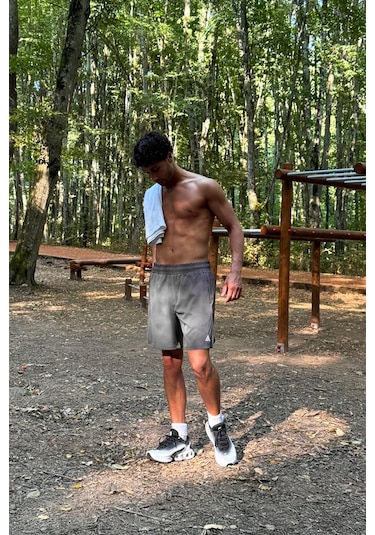 Flaw Fermuar Cepli Sportif Şort Füme Füme