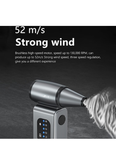 Lepmerk-JF-1 Şiddetli Üfleyici Mini Turbo Jet Fan Gri