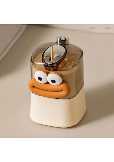 Otomatik Pop-up Kürdan Tutucu Toz Geçirmez Nem Geçirmez Şeffaf Tasarım Yeniden Kullanılabilir İtme Tipi Kürdan Kutusu Ev Yaşam İçin B