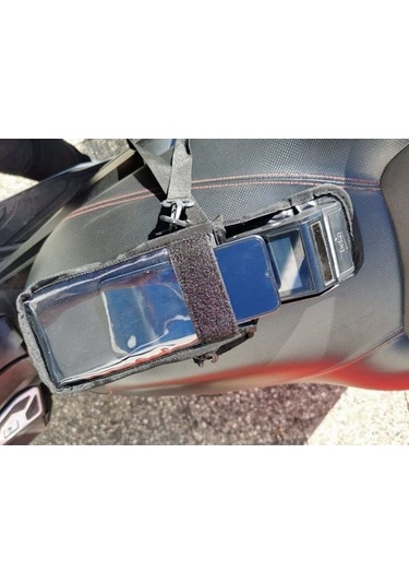 Motosiklet Kurye Pos Cihazı Taşıma Çantası Telefon Kılıflı Su Geç Siyah