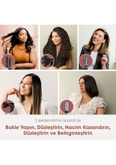 Shark FlexStyle 5-in-1 HD446EU Saç Kurutma & Şekillendirme Sistemi - Black/Rose Gold