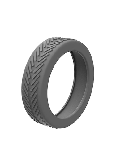 Suntek 8 Adet Bagaj Bavul Tekerlekleri Yumuşak Açık Tekeri Gri