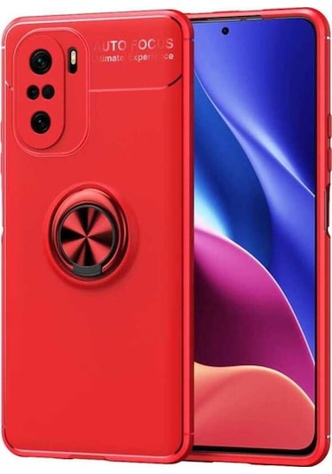 Xiaomi Mi 11i Kılıf Zore Ravel Silikon Kapak Kırmızı