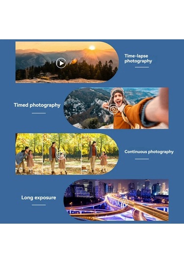 Çok Fonksiyonlu Kamera 1080p Hd Kamera Wıfı Cep Telefonu Ara Bağlantısı Black Cycling Kit Black Cycling Kit Siyah